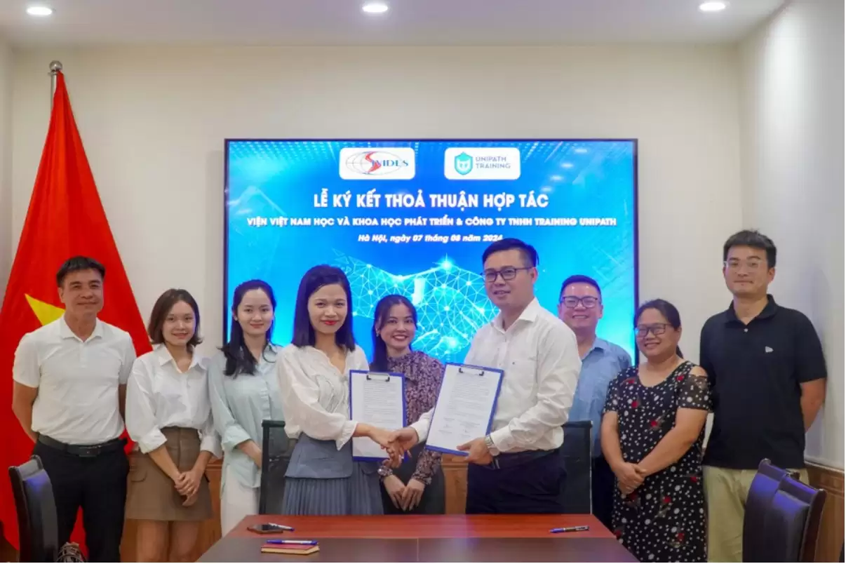 Unipth Training Chính Thức Ký MOU Cùng Viện Việt Nam Học Và Khoa Học Phát Triển
